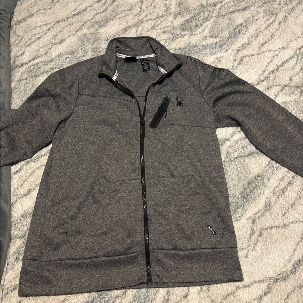 Men’s Full-Zip Gray Tech Jacket